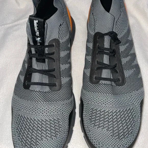 Gray and Black Athletic Shoes