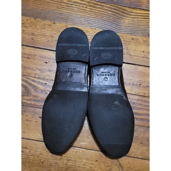 GRENSON Black Leather Tassel Loafers Shoes Men 9 Made In England
