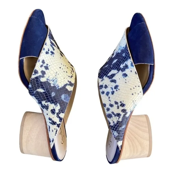 Guilhermina Heeled Sandals Straps Snake Skin Print Women's New