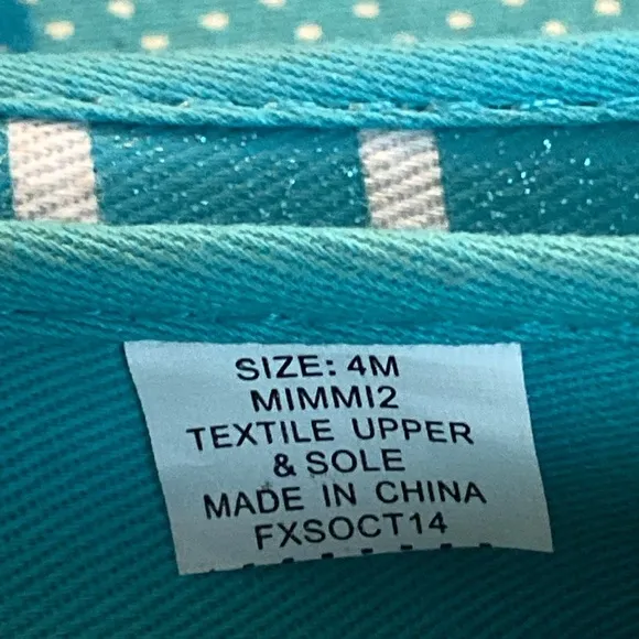 Hanna Andersson Mimmi Sneaker Teal Stripe Slip On Shoes