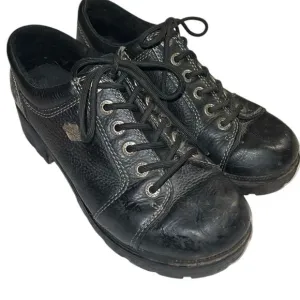 Harley Davidson vintage black boot shoes!
