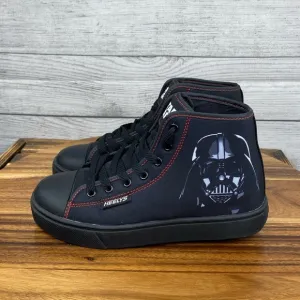 Heelys Youth Star Wars Darth Vader Black Hustle High Top Wheel Shoes Kids Size 5