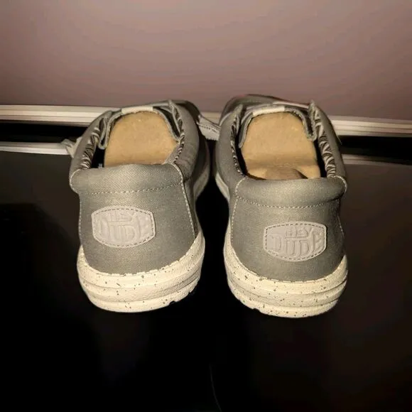 Hey Dude Wally Stretch Iron Gray Slip On Shoes Men’s Sz 14 150203910