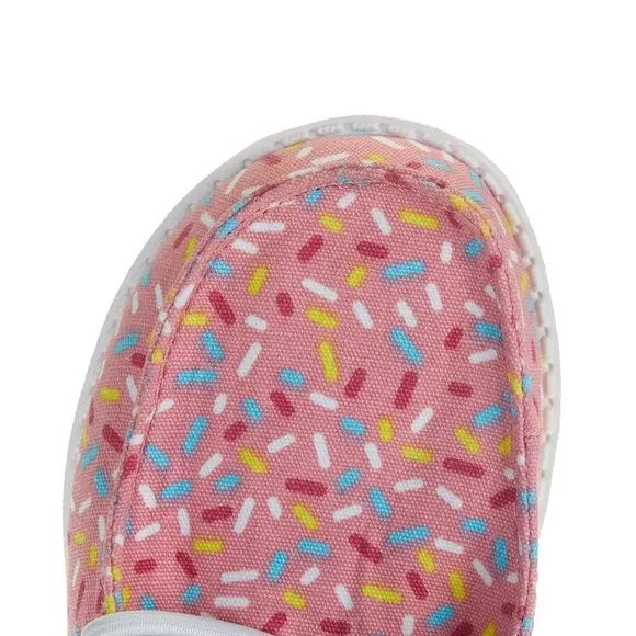 HEY DUDE Wendy Youth Birthday Pink Sprinkles Casual Shoes