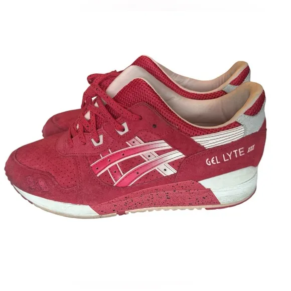 High End Red ASICS Gel Lyte III Men’s 10 Shoes Streetwear H64BK MINTY