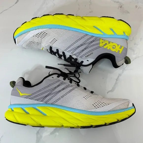 Hoka One One Clifton 6 Lunar Rock Nimbus Shoes (1102872-LRNC) Men's Size 12