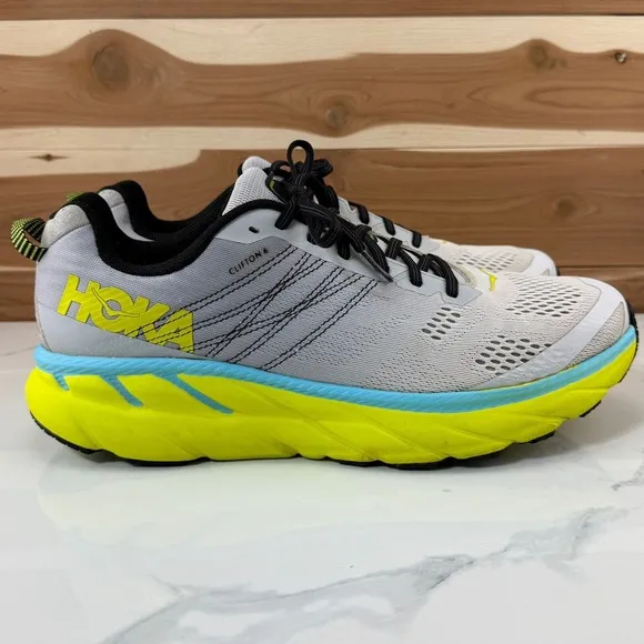 Hoka One One Clifton 6 Lunar Rock Nimbus Shoes (1102872-LRNC) Men's Size 12