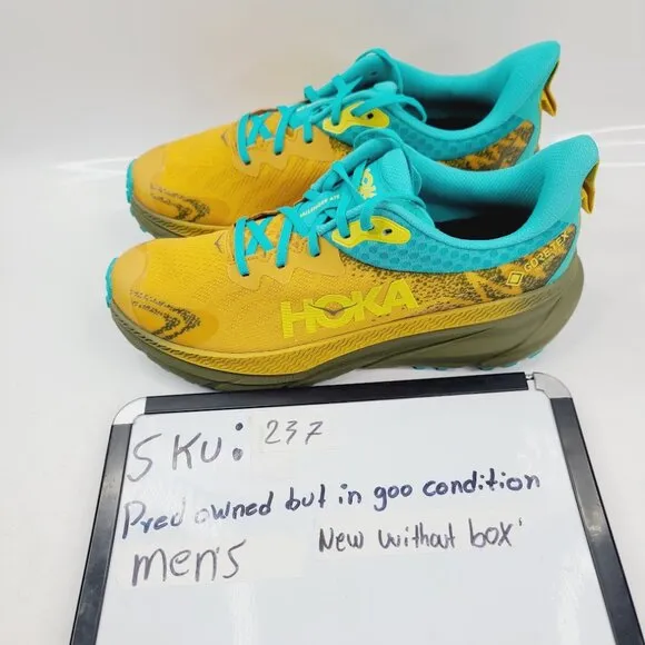 Hoka One One Men's Golden Yellow Avocado Challenger ATR 7 GTX Running Shoes 10D