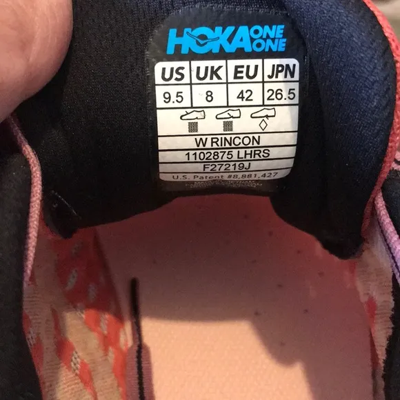 HOKA ONE ONE RINCÓN WOMEN SHOES SIZE 9.5
