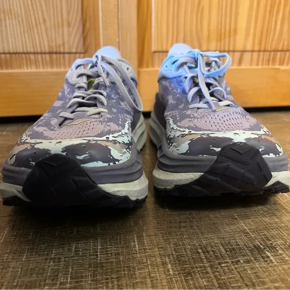 Hoka Women's Stinson 7 Running Shoes in Cosmic Sky Meteor Lavender Silver Purple