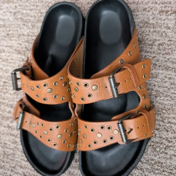 Isabel Marant Brown Leather Sandals