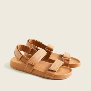 J. Crew Pacific Sandals with Sporty Leather Straps in Brown Tan