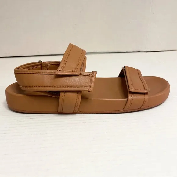 J. Crew Pacific Sandals with Sporty Leather Straps in Brown Tan