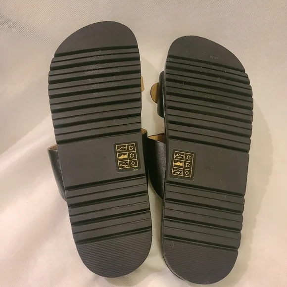 Jack Rogers | Black Double-Knot Monica Leather Sandal Sz 10