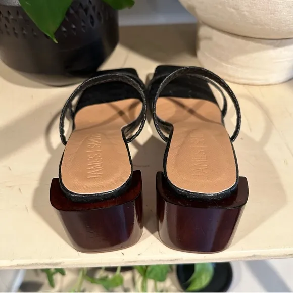 James Smith Sirenuse Strap Sandals in Black (38)