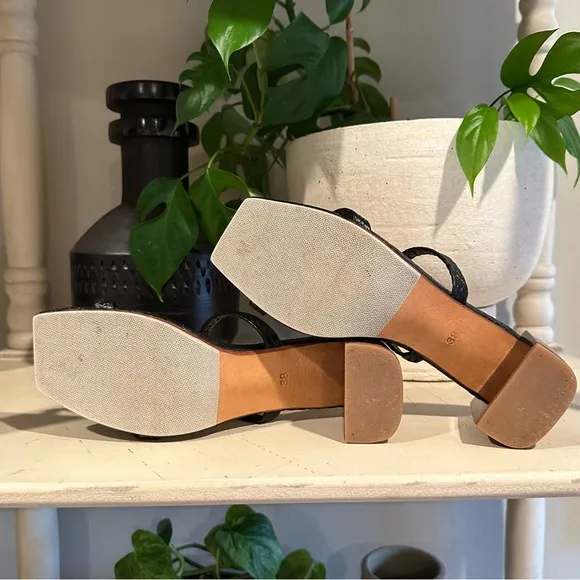 James Smith Sirenuse Strap Sandals in Black (38)