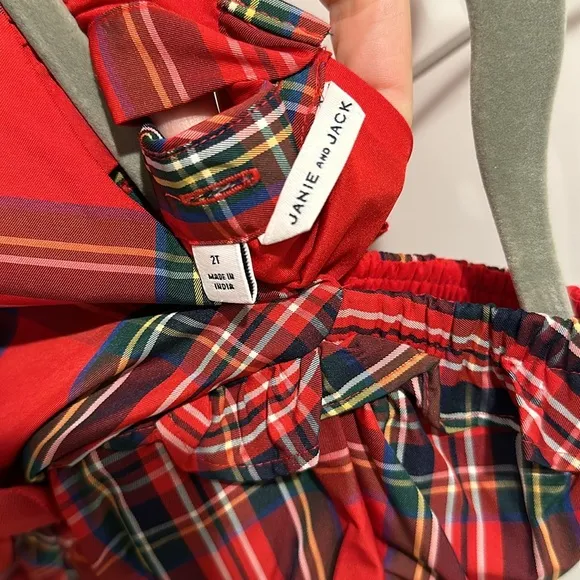 Janie &amp; Jack Tartan Holiday/Christmas Dress