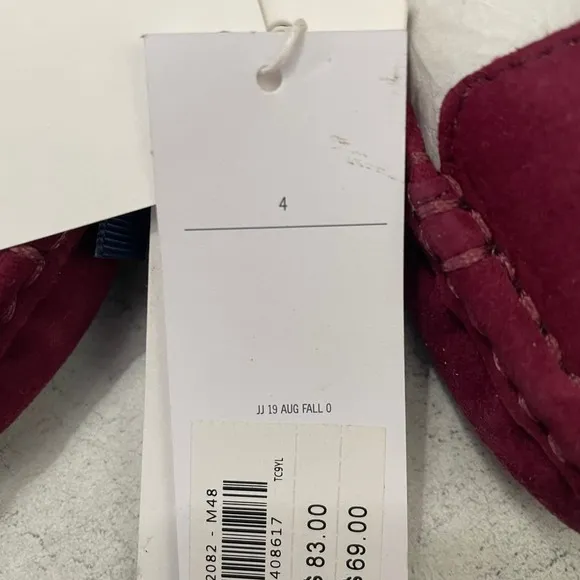 Janie and Jack Suede Moccasins Baby Boy Size 4