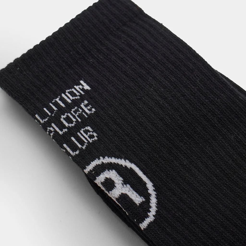 Jaquard Crew Sock / 8910 - Black