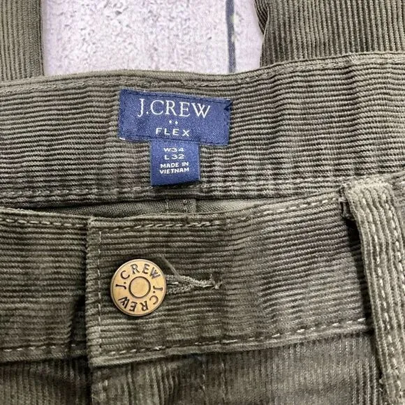 J. CREW Flex Slim Corduroy Pants