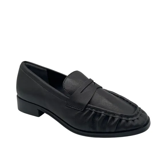 J.Crew Maison Loafers Ruched Leather Sz 5 Preppy Office Siren Work Academia