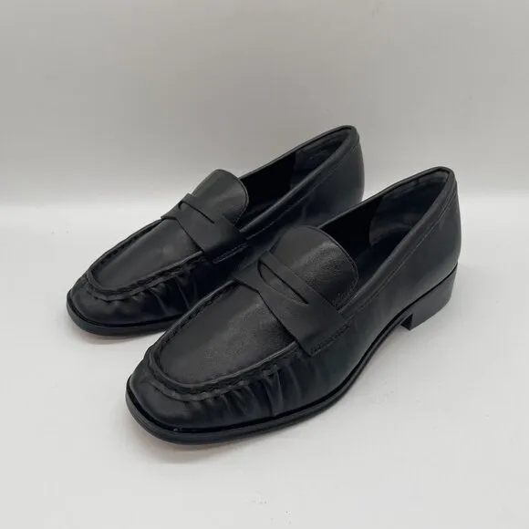 J.Crew Maison Loafers Ruched Leather Sz 5 Preppy Office Siren Work Academia