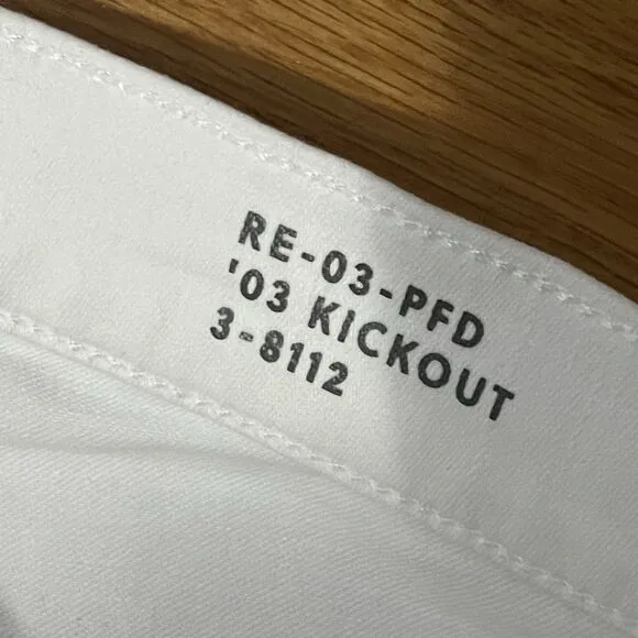 J.CREW Petite Mid-rise Kickout Jean Size 27P White NEW CH694 Casual Coastal