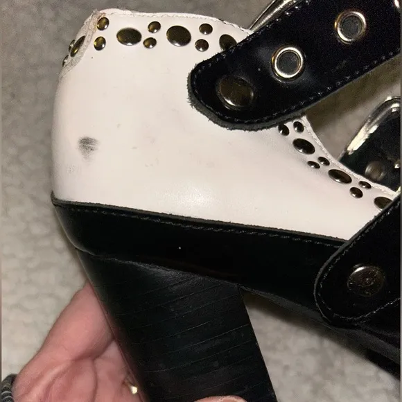 Jeffery Campbell Platform Mary Janes Oxford Wingtip Chunky studs buckles  heels