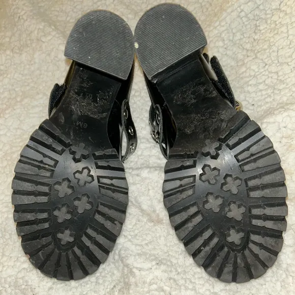 Jeffery Campbell Platform Mary Janes Oxford Wingtip Chunky studs buckles  heels