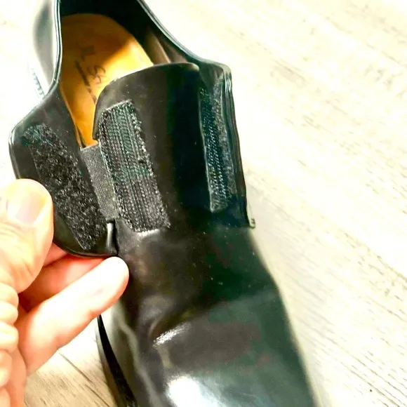 Jil Sander Women’s Oxford shoe black leather slide on round toe Size 7, 38