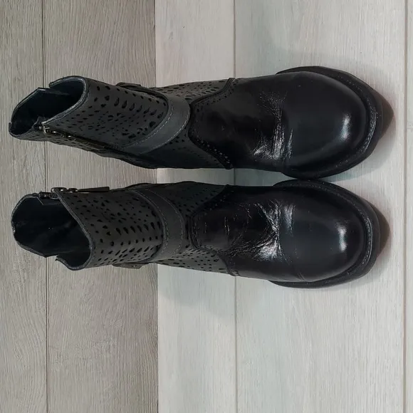 JoeBoots Womens Western Vintage Cowboy Leather Heels shoes boots sz 7