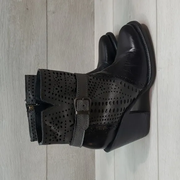 JoeBoots Womens Western Vintage Cowboy Leather Heels shoes boots sz 7