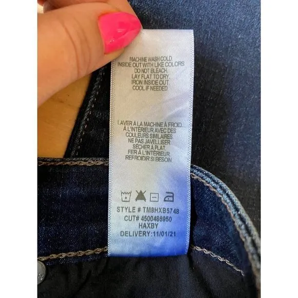 Joes Jeans &quot;Haxby&quot; hi rise BNWOT jeans sz 24 womens raw hem  NEW skinny ankle