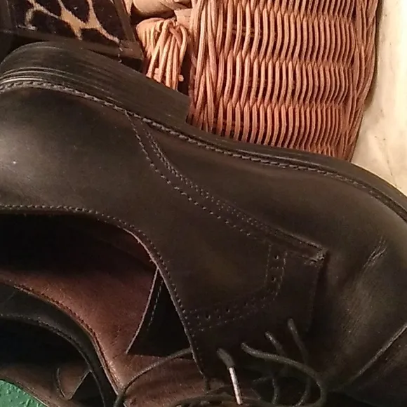Johnston &amp; Murphy  Tie Oxford  SHOES Sz 12 EUC 20-2127
