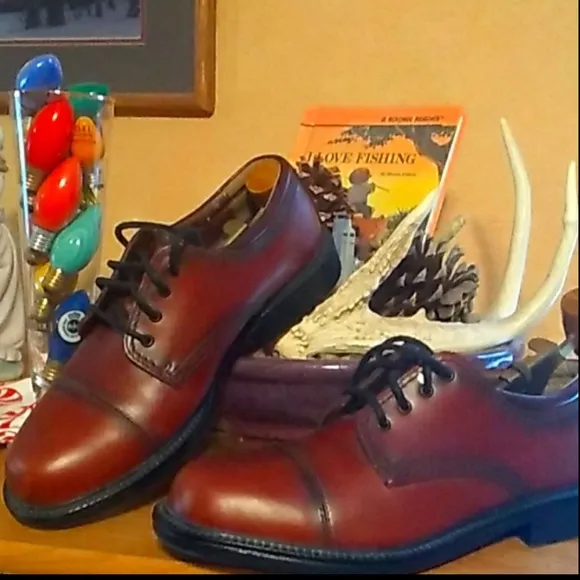 Johnston &amp; Murphy  Tie Oxford  SHOES Sz 12 EUC 20-2127