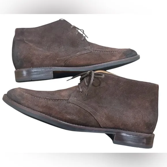 Johnston and Murphy high top suede shoes size 10M B6