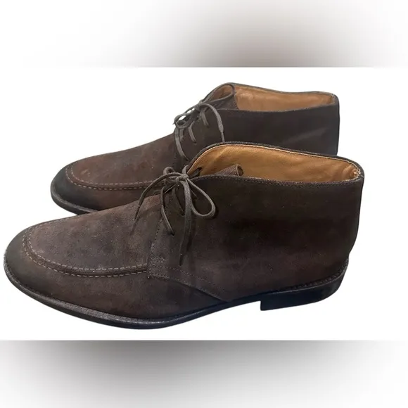Johnston and Murphy high top suede shoes size 10M B6
