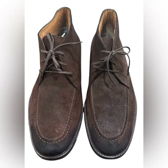 Johnston and Murphy high top suede shoes size 10M B6