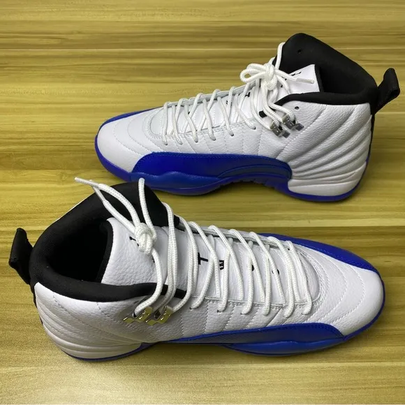 Jordan 12 Retro ‘Blueberry’ Royal Blue White Men’s Basketball Sneakers Shoes