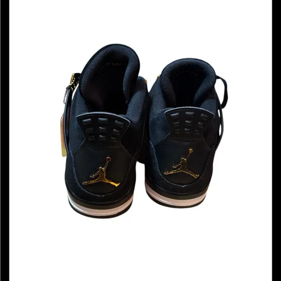 Jordan Black and Gold High-Top Sneakers