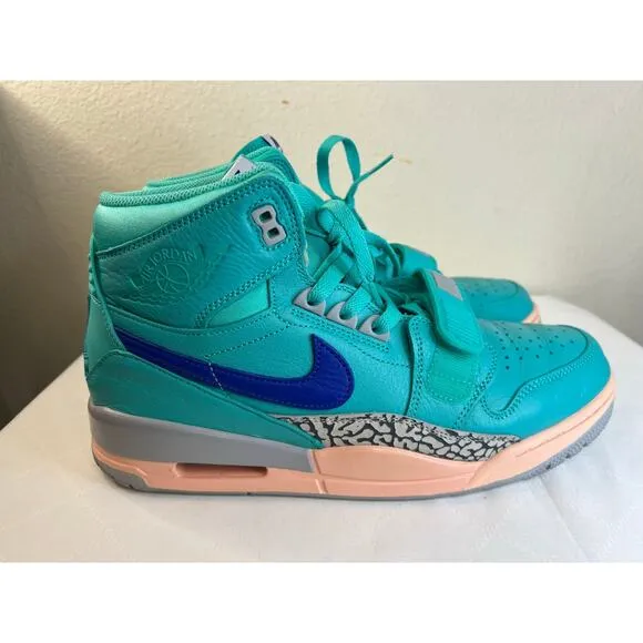 Jordan Men's Legacy 312 'Hyper Jade' High Top Sneakers Running Shoes Size 11