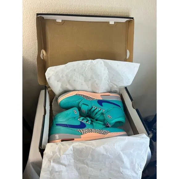 Jordan Men's Legacy 312 'Hyper Jade' High Top Sneakers Running Shoes Size 11