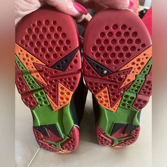 Jordan Retro 7 Marvin the Martian Sneakers, Big Boys (Kids) Size 3.5Y