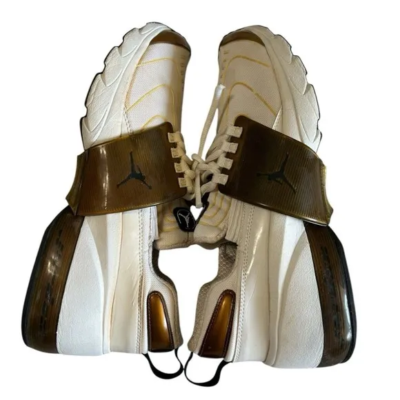 Jordan Trunner Bubble Mens Beige Brown Rare Vintage Basketball Shoes Sz 12