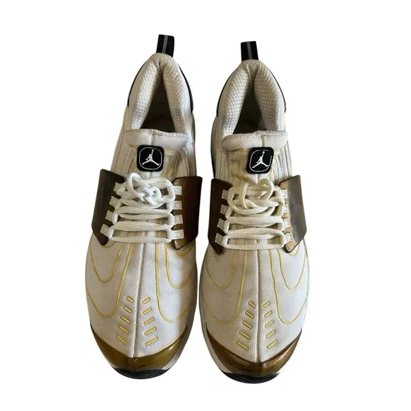 Jordan Trunner Bubble Mens Beige Brown Rare Vintage Basketball Shoes Sz 12