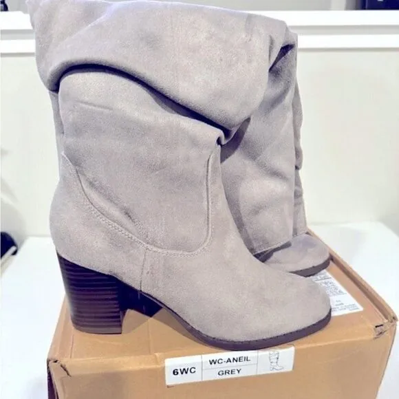 JOURNEE COLLECTION Women's Aneil Boots Grey, shoes 6WC US