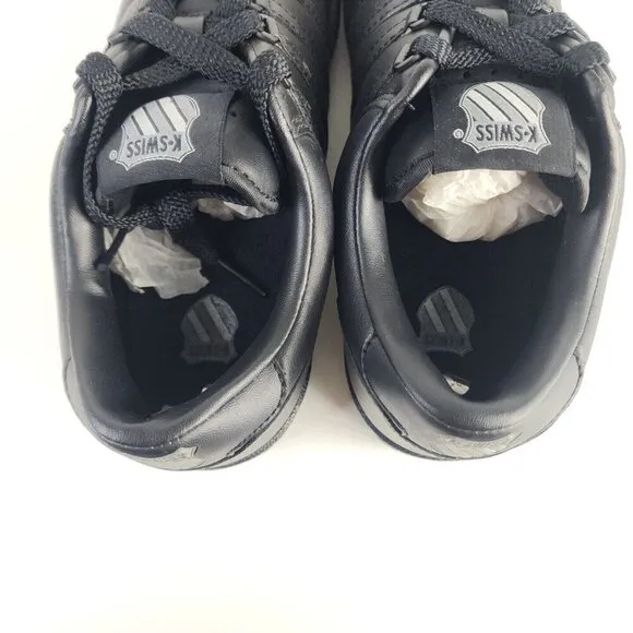 K-Swiss Classic Triple Black Varsity Shoes Sneakers