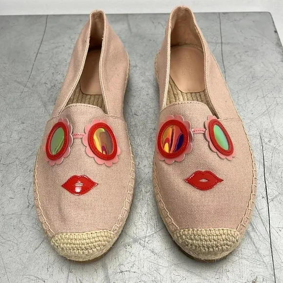 Kate Spade New York Grenada Glasses Whimsical Embellished Slip-On Espadrilles