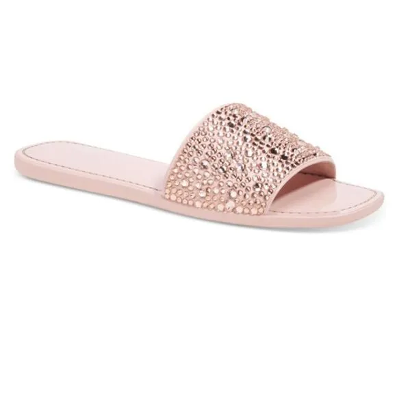 Kate Spade Pink Glitter Sophisticated sandal Slides Size 6.5