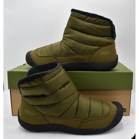 Keen Mens Size 12 Howser Fold Down Dark Olive Green Pull On Shoes